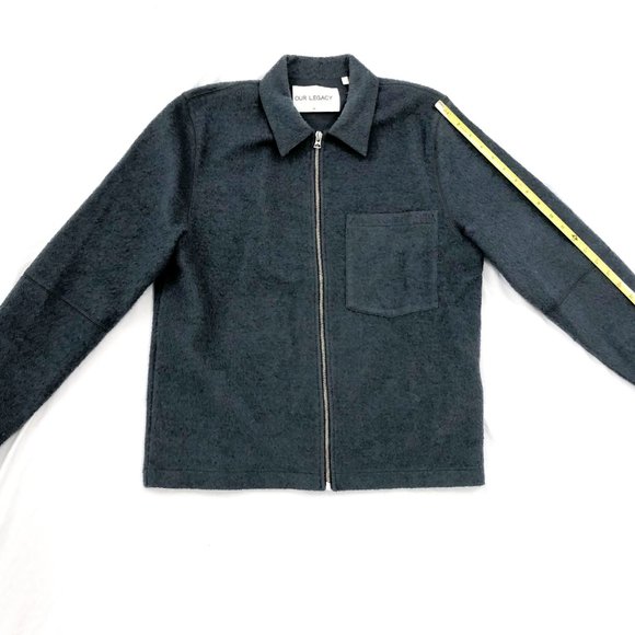 Our Legacy Other - Our Legacy raw edge blouson zip shirt
